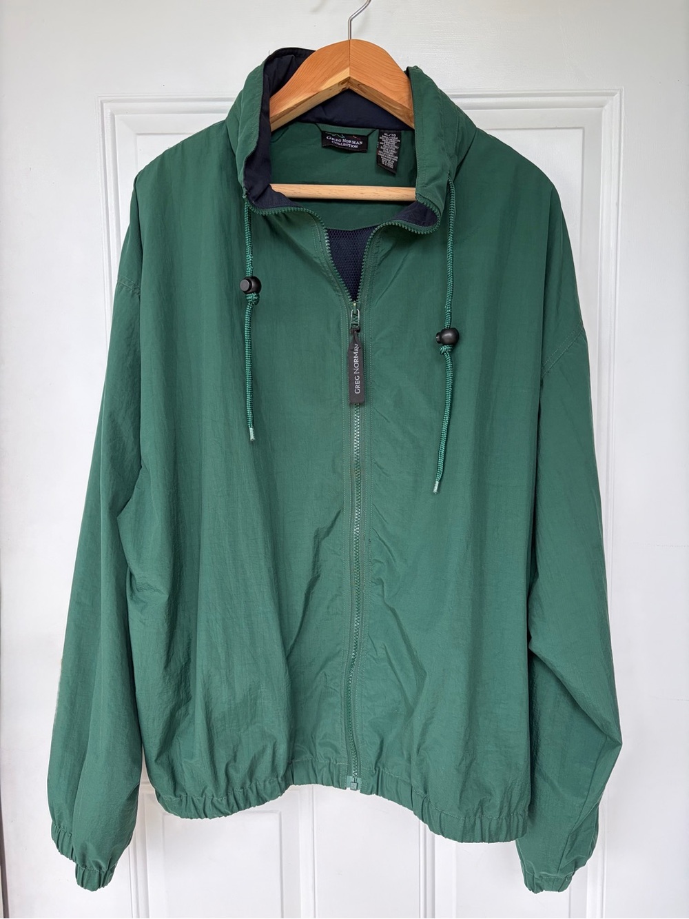 •Greg Norman Collection• Zip-Up  Hooded Windbreaker Jacket - Size XL